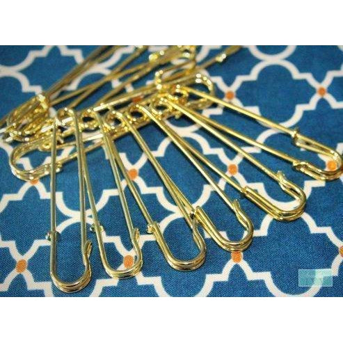 10 Pack - 3 Gold Kilt Pins - Kilt Pins - Gold Pins - Large Gold Safet –  Something Ivy